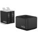 GoPro���� �S�[�v�� �f���A���o�b�e���[�`���[�W���[ + Enduro�o�b�e���[ 1720mAh �[�d�� ���� ADDBD-211 [HERO12 / HERO11 / HERO10 / HERO9 �Ή�] �������K�i �֘A�摜3