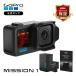 GoPro�����X�g�A���� MISSION 1 PRO + �f���A���o�b�e���[�`���[�W���[ + Enduro�o�b�e���[2 �|�P�b�g�K�C�h�t �A�N�V�����J���� �S�[�v���y�������K�i�z