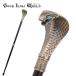  Gothic and Lolita world TUE044 retro Cobra змея джентльмен палка серебряный .. высококлассный металл Live Mai шт. stage маскарадный костюм пьеса ходьба Vintage античный 