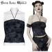 SALE[ Gothic and Lolita world ]PUNKRAVE damage manner neck strap bare top blue most short that day shipping next day arrival quality confident have size possible to exchange 