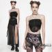SALE Gothic and Lolita world WT-881DDF-BK шифон прозрачный топ на бретелях sia- топ мода готический Gothic and Lolita punk V серия visual серия 