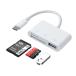 AGPTEKSD�J�[�h���[�_�[3in1�J�����A�_�v�^Type-C�ڑ��Ή�SD/TF�ǎ�MicroSD�Ή�USBOTG�Ή��t�@�C���ǂݍ��ݍ����f�[�^�]��