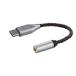 okcscAC8G изменение кабель разъём джек изменение Type-C( мужской )-3.5mm( женский )8 сердцевина OFC позолоченный слуховай аппарат * наушники, усилитель, аудио 