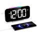  цифровой LED часы 10 цвет RGB динамик свет настройка возможный яркость USB&Type-C зарядка порт большой экран 2. сигнализация функция большой громкость прикроватный .. для heavy 
