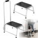 �肷��t�����ݑ� 2in1�ő�ω׏d150kg ��43*���s36*����82cm �肷��t�� ���O���\ �R���p�N�g �X�e�b�v�� �����p ���~�⏕ ���ցE�L�����s���O�J�[�E�x�b�h