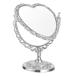  retro Heart type настольный косметика зеркало двусторонний вращение подставка Mini автобус салон зеркало .. для туалетный столик зеркало 