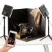  выше комплектация свет box фотография фотосъемка, портативный фото Studio свет box 16x16 дюймовый Professional стрельба палатка комплект LED свет 288 шт есть 