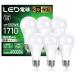 LED�d�� E26���� 100W�`���� 12.3W �����F 5000K 1710 ���[���� �L�z�� �����Ή� ���P�x �f�M�ގ{�H���Ή� �ȃG�l PSE�F�؍ς� 6�� (�����F, 100W)