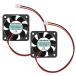 ANVISION 2 упаковка DC 24V 40mm x 10mm бесщеточный охлаждающий вентилятор, двойной мяч подшипник 