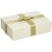 TAKEMEKI подарочная коробка ламе бежевый 15*10.5*H4.5cm Gold лента 