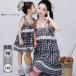  родители .ko-te Cami One-piece женский Kids ..... рисунок в клетку bare top способ кекс юбка мягкий .. Лолита ребенок взрослый dd012m7m7m4