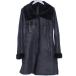 TENAX мутоновое пальто размер 40 черный 440119tenaks кожа coat
