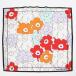 Marimekko marimekko шарф Astrilli Piirto Unikko Kioski scarf морской еж ko "теплый" белый × orange × розовый 094177