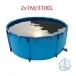 �� �T�C�Y 2X1M 3100L ���E���h �L�����o�X �{���r �v�[�� �������u���P�b�g�t���]���`�[��^ �܂肽���� �q���p�v�[�� ���� ��̎���� �_�Ɨp �ݒu���ȒP