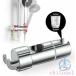 �V�����[�t�b�N�V�����[�w�b�h����16mm?27mm�X���C�h�o�[�Ή��V�����[�w�b�h�z���_�[�]���`�[����360�����R��]�ȒP��t�����J��Ԃ����p�������s�v