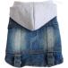  собака одежда Denim пальто жакет собака одежда Parker товары для домашних животных кошка одежда стиль zonchi- маленький размер собака средний собака . прогулка выход .. починка простой удобный удобный популярный 