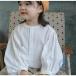  передний открытие Kids рубашка ребенок трикотажный джемпер с длинным рукавом девочка детский бюстгальтер незначительный ребенок одежда zonchi- объем рукав ba Rune рукав передний кнопка весна осень tops длина .. no color 