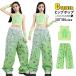 k-pop костюм танцевальный костюм Kids .... tops девочка выставить зеленый Cami so- майка цветочный принт брюки-карго симпатичный Kids танцевальный костюм бедра ho 