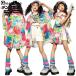  короткий срок поставки Cheer Cheer девушка Корея k-pop общий рисунок радуга цвет рисунок рубашка Kids танцевальный костюм выставить модный короткий рукав casual рубашка tops рубашка девочка симпатичный 