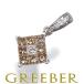  Brown &amp; прозрачный diamond бриллиант diamond бриллиант 0.76ct детективный роман настройка подвеска с цепью K18WG GENJ предел снижение цены товар 