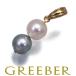 TASAKItasaki подвеска с цепью gray pearl жемчуг 6.6mm/6.8mm K18YG BLJ большое снижение цены товар 