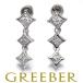  diamond бриллиант 0.10ct/0.10ct покачивающийся серьги Pt900 GENJ