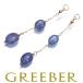  Agete серьги танзанит очарование K10YG BLJ большое снижение цены товар 