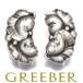 George Jensen серьги 50A leaf серебряный 925 BLJ