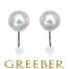  Mikimoto peru Lee ta серьги жемчуг жемчуг 7.0mm один шарик K18WG BLJ