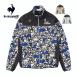  Le Coq s Porte .f Golf стрейч four sa-to long p Louis yu принт полный Zip боа блузон одежда мужской 2024 год осень-зима модель LG4FSW53M M-3L