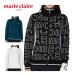  Marie Claire полный Zip Logo свитер Golf одежда женский M-LL 734-723