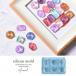  resin type силикон mold силикон type * mold вода поверхность Stone resin type глина type . какой . Circle камень раунд цвет chart для ногти 