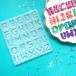  силикон type mold kakkak алфавит ABC силикон type силикон mold resin type UV resin LED resin английский язык ромадзи большой знак initial рукоделие игра 