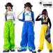 3colors выставить Kids танцевальный костюм hip-hop зеленый голубой i- синий зеленый желтый брюки-карго Британия знак рисунок звезда рисунок tops hiphop jazz Jazz Корея Корея способ 