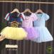 балет Leotard Kids девушки девочка все в одном балет сопутствующие товары Leotard юбка есть One-piece короткий рукав детский оборка бак презентация топ 
