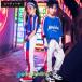  Kids танцевальный костюм hip-hop Kids Dance выставить Dance tops hip-hop Dance брюки девушки Cheer stage костюм тренировка надеты ребенок 