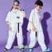  Kids танцевальный костюм B серия hip-hop ребенок одежда HIPHOP брюки короткий рукав комплект мужчина девочка Jazz Dance презентация тренировка надеты stage костюм брюки рубашка белый 