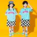 HIPHOP лето Kids танцевальный костюм hip-hop танцевальный костюм tops брюки ребенок одежда Корея stage костюм Kids Jazz Dance Dance одежда тренировка надеты спортивная форма 