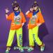  Корея ребенок одежда Kids танцевальный костюм HIPHOP hip-hop отвечающий .. Jazz Dance stage костюм тренировка надеты Dance одежда презентация девочка верх и низ в комплекте футболка брюки 