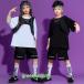  Корея ребенок одежда HIPHOP hip-hop stage костюм Kids танцевальный костюм jazz отвечающий .. Jazz Dance тренировка надеты спортивная форма Dance одежда группа одежда девочка мужчина футболка комплект 