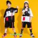  танцевальный костюм hip-hop мужчина девочка Корея HIPHOP комплект Kids танцевальный костюм ребенок одежда отвечающий .. для мужчин и женщин jazz спортивная форма тренировка надеты Cheer девушка группа одежда .. серия футболка 