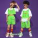  танцевальный костюм hip-hop мужчина девочка Корея HIPHOP комплект Kids танцевальный костюм ребенок одежда отвечающий .. для мужчин и женщин jazz спортивная форма тренировка надеты Cheer девушка группа одежда .. серия футболка 