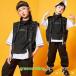  stage костюм отвечающий .. Jazz Dance мужчина девочка комплект презентация Kids танцевальный костюм hip-hop Корея ребенок одежда HIPHOP. рука футболка тренировка надеты для мужчин и женщин 