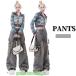  Denim брюки y2k высокий талия распорка брюки градация шт .. брюки-карго свободно танцевальный костюм женский Bottoms hiphop длинные брюки 