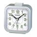 CASIO глаз ... часы дорожные часы сигнализация TQ-141-8JF аналог класть часы compact Mini путешествие командировка Casio серебряно-металлический с гарантией (hi0a099)
