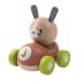 プラントイ 木のおもちゃ PLANTOYS バニーレーサー うさぎ ベビー用 車 木製玩具 知育玩具
