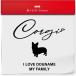 I LOVE Corgi название inserting оригинал custom стикер наклейка простой собака .... my family машина уличный модный симпатичный товары водонепроницаемый смешанные товары 