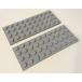  Lego (LEGO) plate новый пепел *Light Bluish Gray 4x10 2 шт. комплект 3030