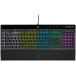 CORSAIR K55 RGB PROge-ming клавиатура, черный -IP42 пыленепроницаемый * защита от влаги - удален возможный подставка palm rest - специальный mete