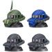 機動戦士ガンダム EXCEED MODEL ZAKU HEAD 4（シークレット無） 4種類セット 《ガシャポン》